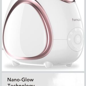 Fancii White and Pink Facial Steamer